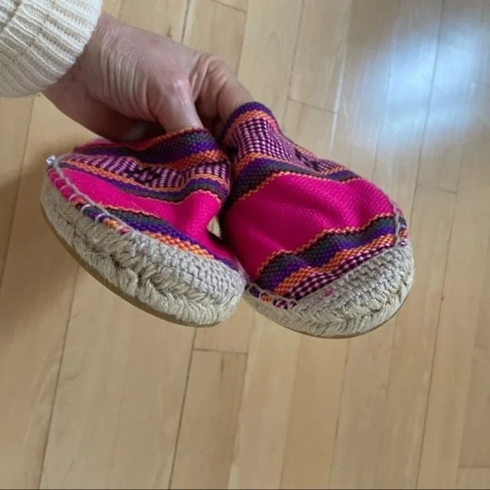 J.CREW Woven Canvas Espadrilles in Pink 10
